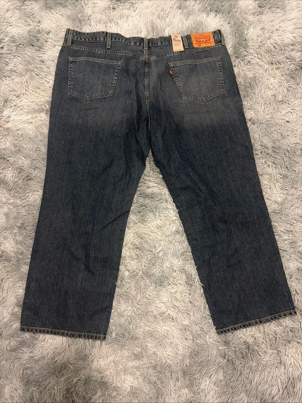 NWT Levi's 559 Relaxed Straight Fit Blue Jeans Mens 50x29 Medium Wash NEW B&T